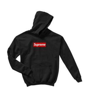 Black Pullover Hoodie Supreme